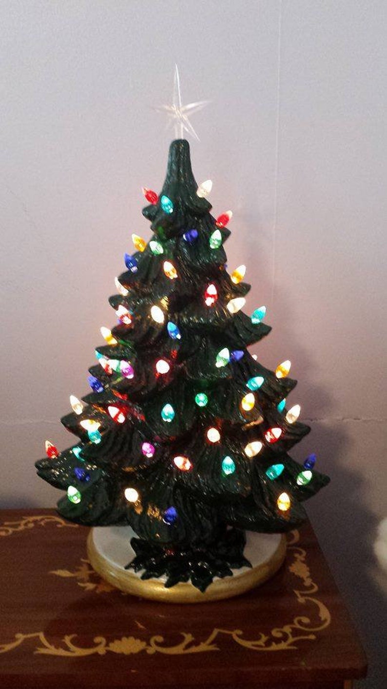 Old Time Ceramic Christmas Tree Etsy
