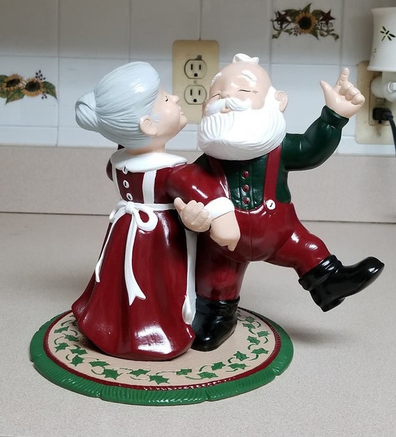 Papa Noel De Juguete Bailando El Señor Y La Señora Bailando Papá Noel