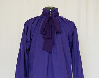 Purple Cravat Shirt: Gothic Victorian Steampunk Dandy - Obsidian Gothic