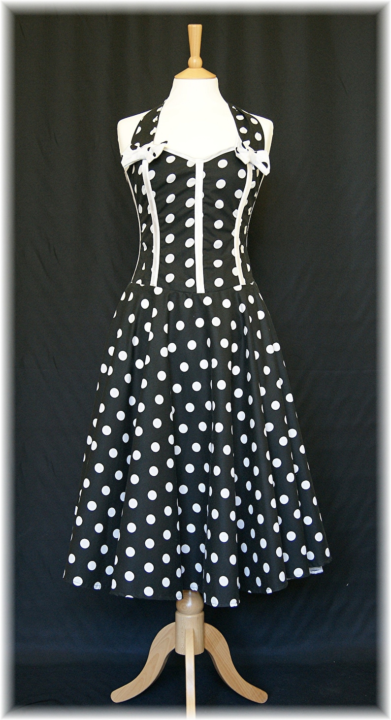 sea polka dot corset dress