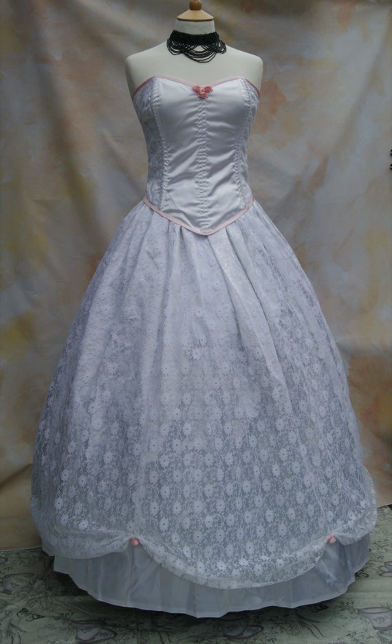 white princess prom dress