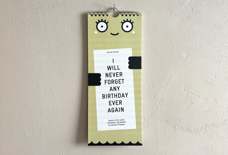 Perpetual birthday calendar image 1