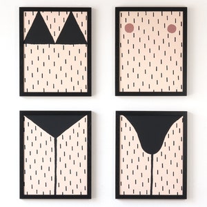 Silkscreen, Illustration, Print, Bikinizones, Man, Woman
