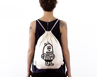 Beutel / Rucksack, Illustration, Siebdruck, I Don't Like Your S.U.V.