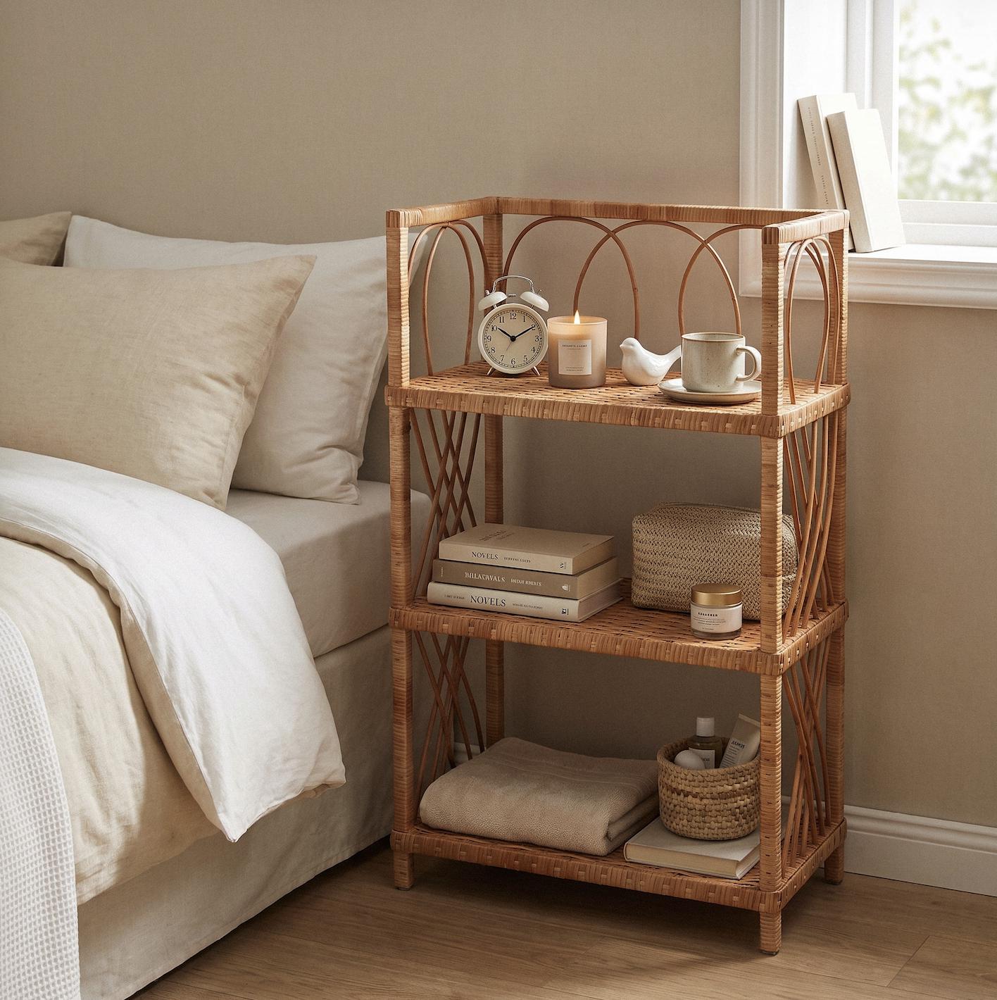 Rattan bookcase - Etsy 日本