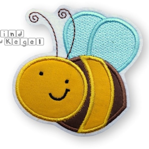 Iron-on patch bee 10 x 10 cm