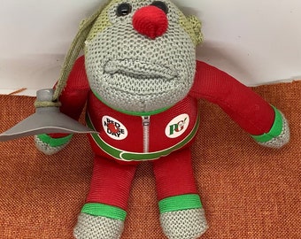 Pg Tips Monkey Red Nose Day with sucker plush toy