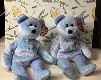 Ty Beanie Babies Retired Plush Toy Four Seasons Hotel Prague & Chiang Mai Issy bears