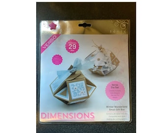 Tonic Studio Dimensions Winter Wonderland Small Gift Box Cutting Die Set 29 pieces