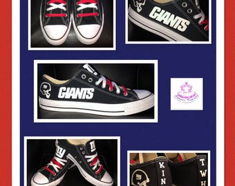 Adult Personalized New York Giants Converse