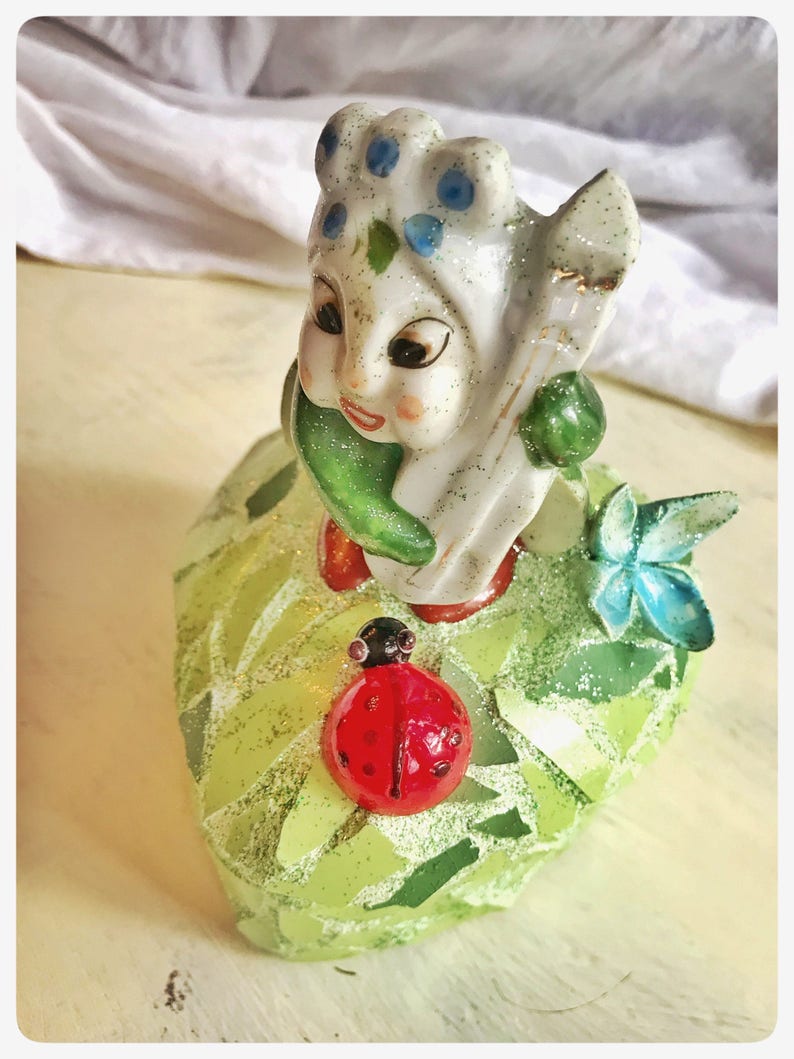 entomologist gift Ceramic jewelry box teacher gift ladybug gift gift for gardener garden gift mosaic jewelry box ring box