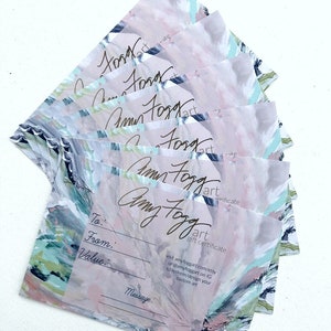 Abstract Gift Certificate (various price options)