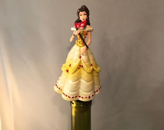 Disney's Belle Flaschenverschluss mit handgemalten Details!