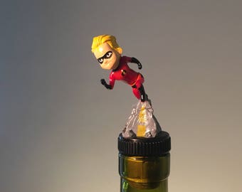 Dash Wine Stopper, Incredibles Wine Stopper, Wine Stopper, Dash Incredibles Gift, Male wine gift, ManCave Gift