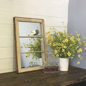 Rustic White Farmhouse Mirror made for a very od barn!