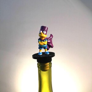 Bart Simpson Bottle Stopper, Bart Simpson, Bar Gift, The Simpsons