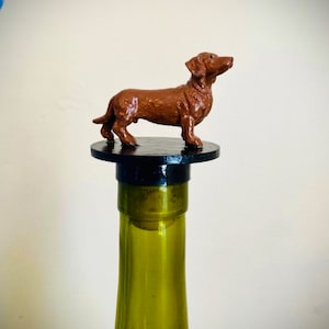 Dachshund Bottle Stopper, Dog Stopper, Dachshund Wine Stopper, Wine Gift, Wine Lover, Dog Gift,