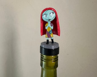 Sally Nightmare Before Christmas Bottle Stopper for your wine or liquor bottle