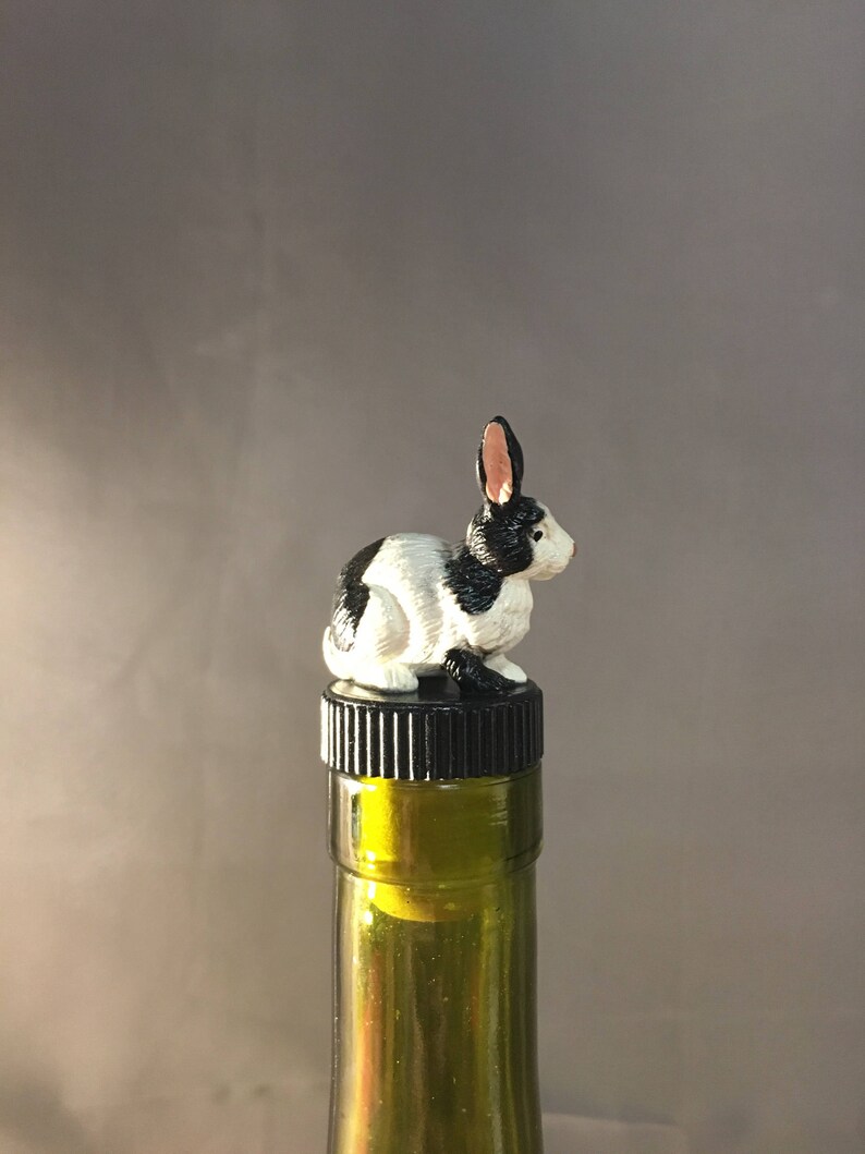 Rabbit Wine Stopper Rabbit Gift Bar Gift Wine Gifts Wine Etsy