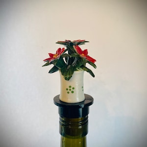 Floral Bottle Stopper - Whisk