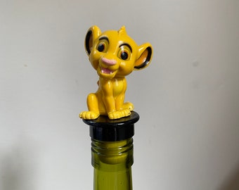 Lion Cub Bottle  Stopper, great cartoon wine gift!