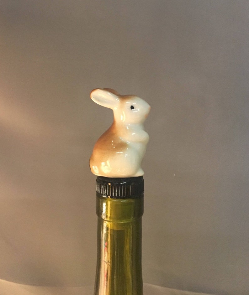 Rabbit Bottle Stopper Use This Unique Bunny to Decorate a Etsy