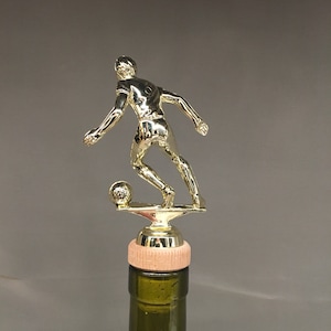 Soccer Bottle Stopper, use in a liquor or wine bottle, Great Soccer Gift!!