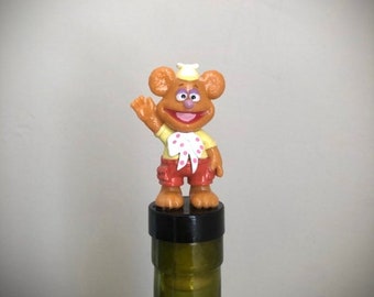 Foozie Bear Wine Stopper, Cartoon Wine Stopper, Bear, Foozie Bear, Wine Lover Gift, Gift for Cartoon Lover, Wine Gift