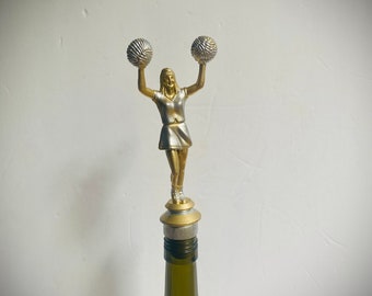 Fun Cheerleader Bottle Stopper!