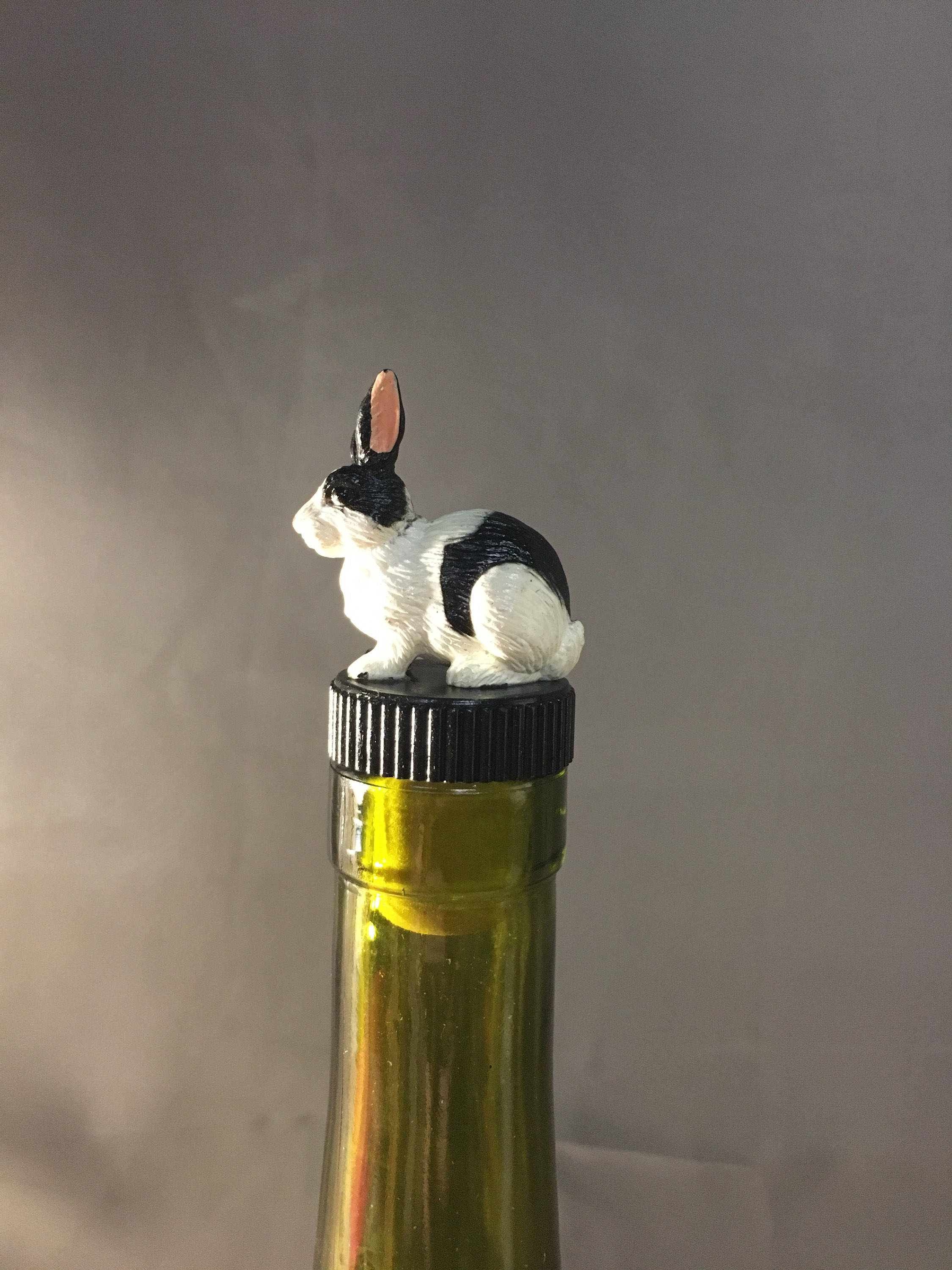 Rabbit Wine Stopper Rabbit Gift Bar Gift Wine Gifts Wine Etsy