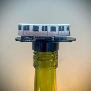 Subway Bottle Stopper use in a wine or liquor bottle  New York, Wine Gift, Nyc Gift, Big Apple, Wine Gifts, NYC, Subway, Subway Rider