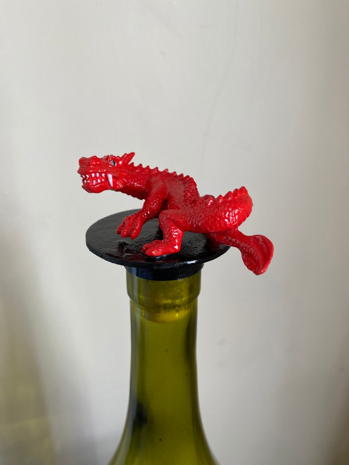 Awesome Red Dragon Bottle Stopper. Use in a wine or liquor Etsy