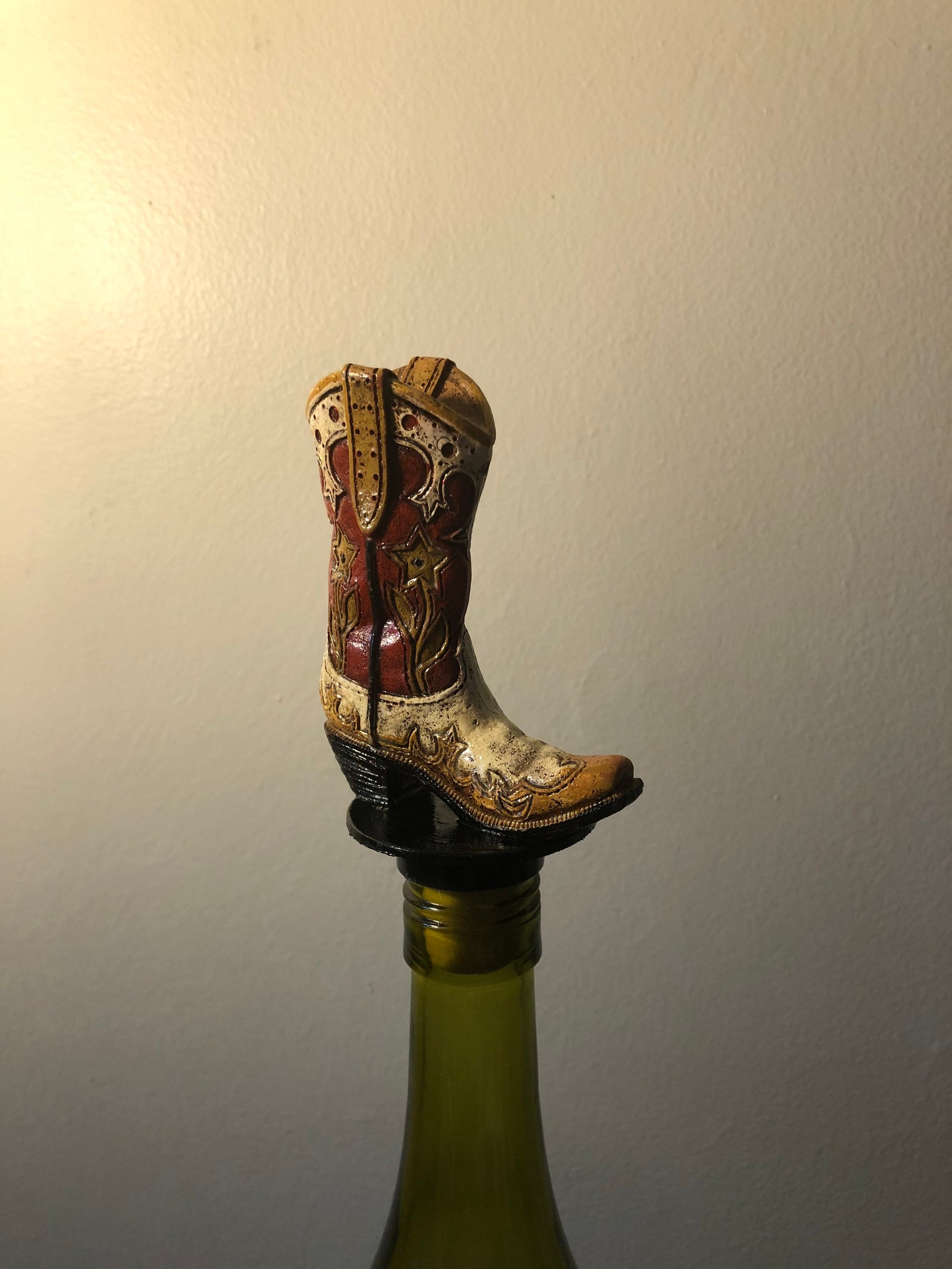 Boot Wine Stopper Cowboy Boots Wine Topper Cowboy Gift Etsy