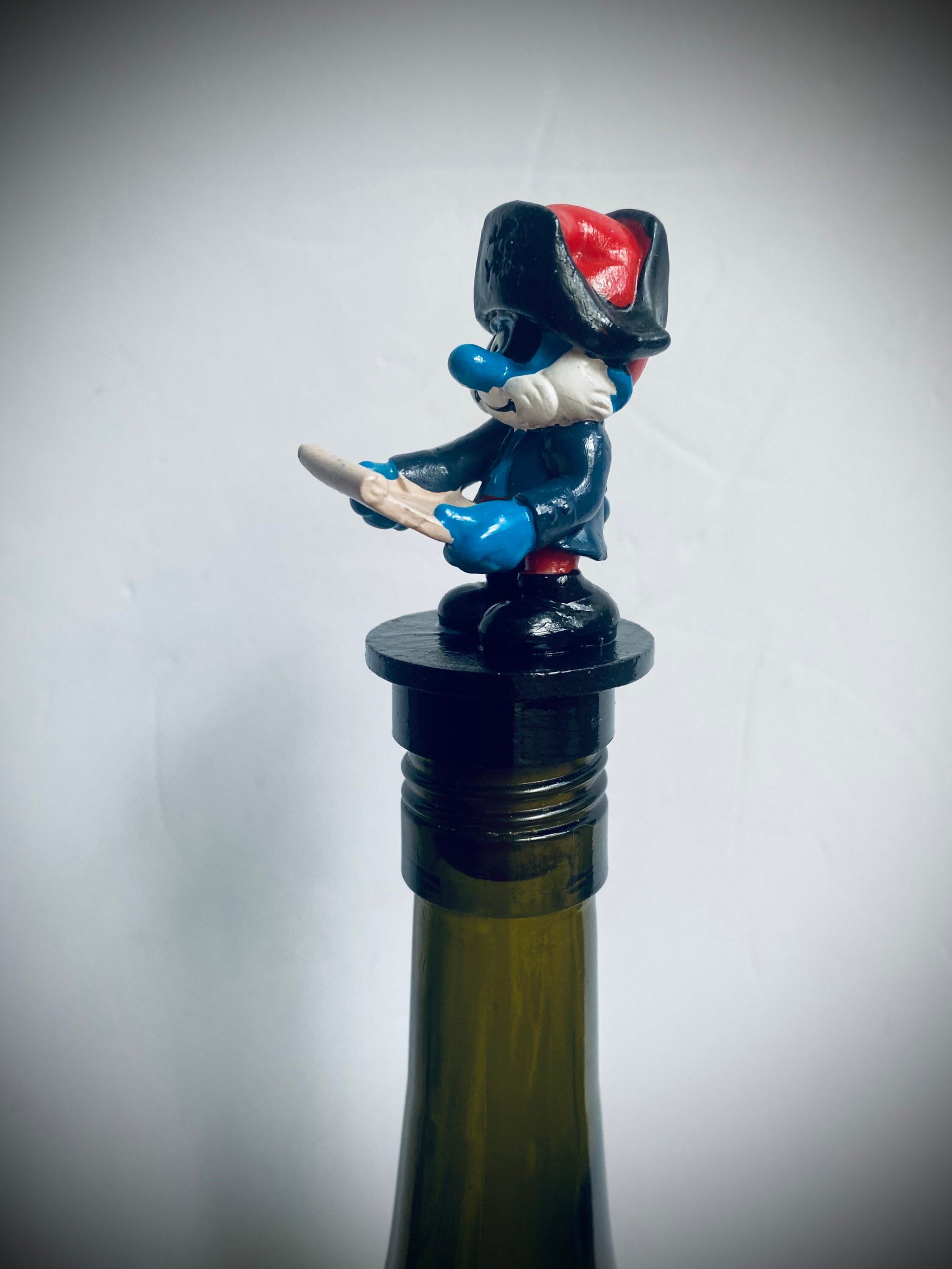 Papa Smurf Bottle Stopper. Decorates Any Liquor or Wine ...