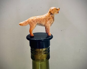 Labrador Shepherd Dog Bottle Stopper, Labordoodle Dog, Dog Stopper, Wine Stopper, Wine Gift, Wine Lover, Dog Gift Mutt Mix