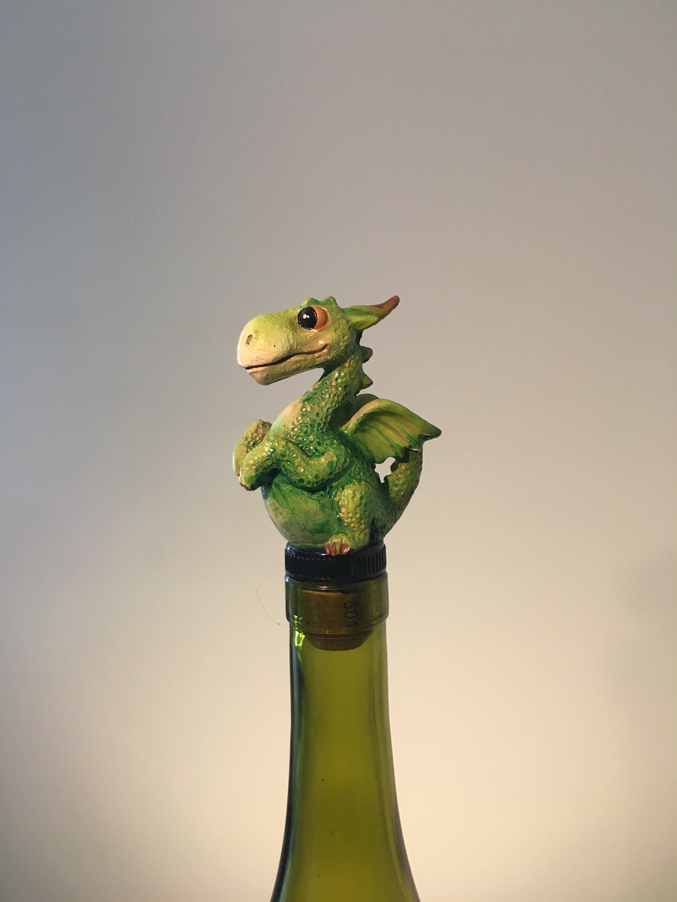 Dragon Bottle Stopper Dragon Gift Wine Gifts Green Dragon Etsy