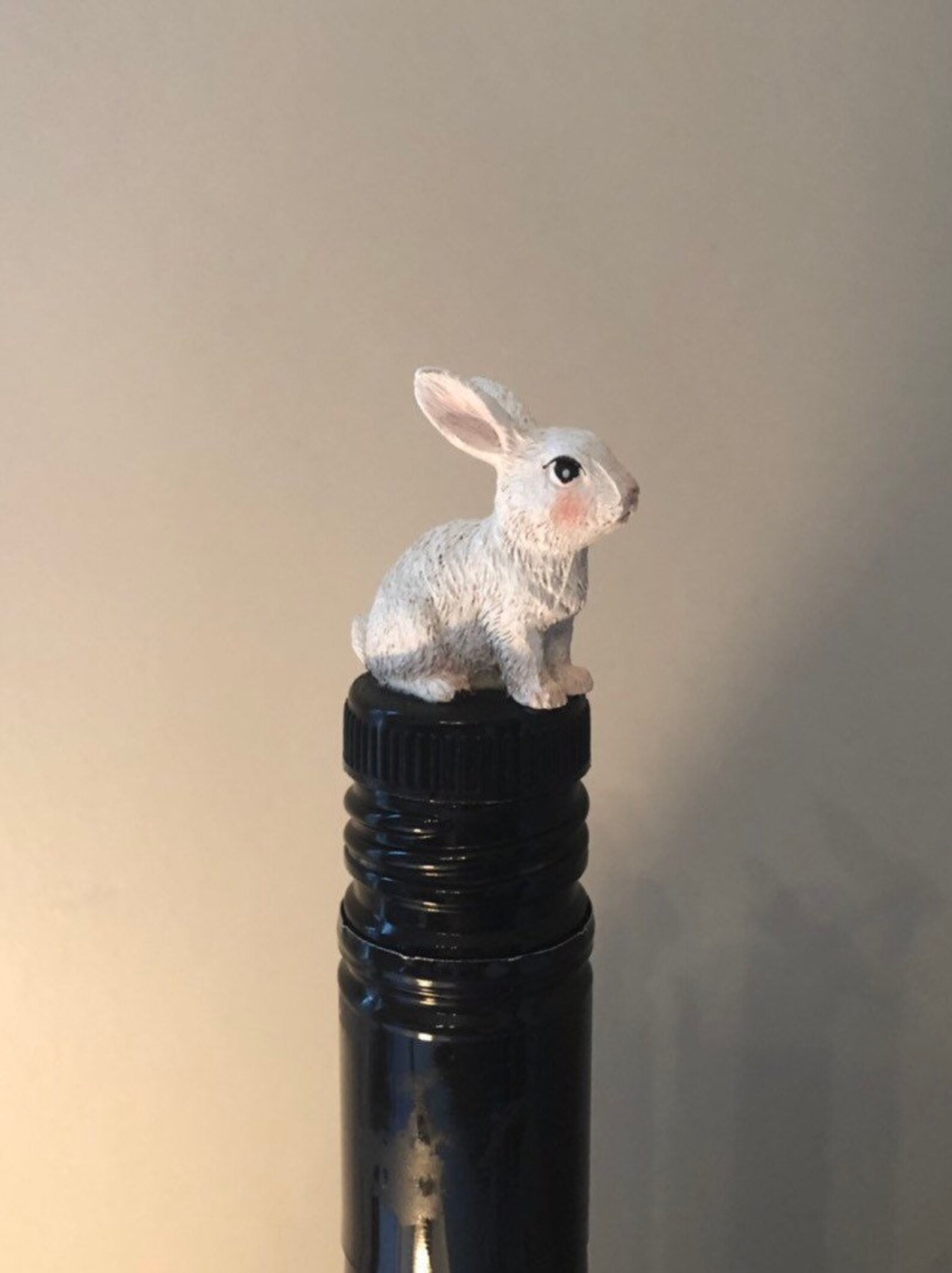 Handmade Rabbit Bottle Stopper ise in a wine or liquor bottle Etsy