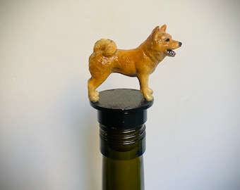 Shiba Inu Bottle Stopper, Shiba Inu Gift! Dog Stopper, Dog Wine Stopper, Wine Gift, Wine Lover, Dog Gift
