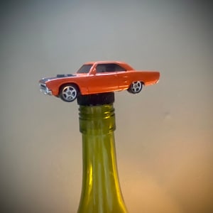 Pontiac GTO Bottle Stopper! Great Old Car Gifts and Bar Accesspries! Handpainted details. Great Car Lover Gift!