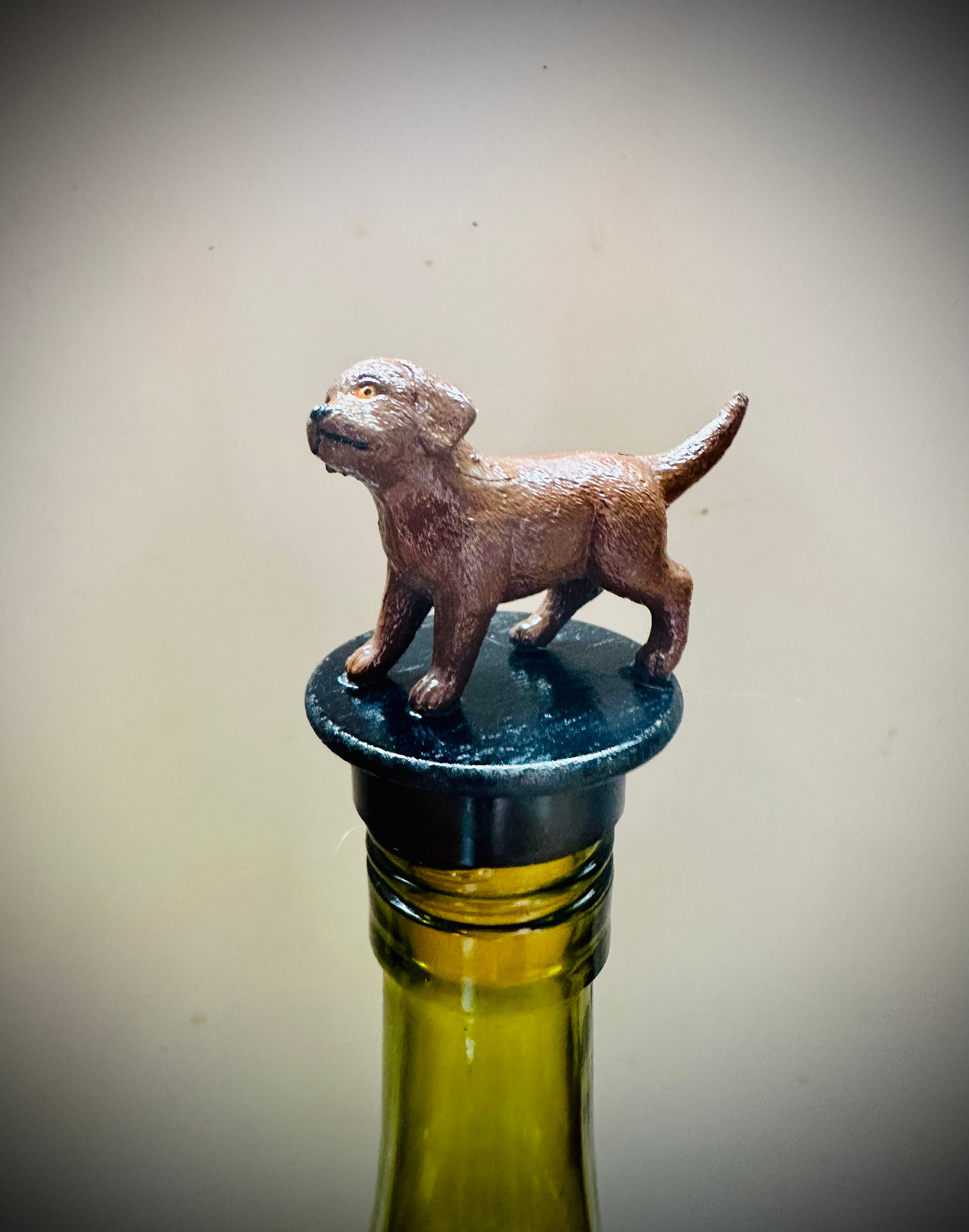 Black lab wine holder sale