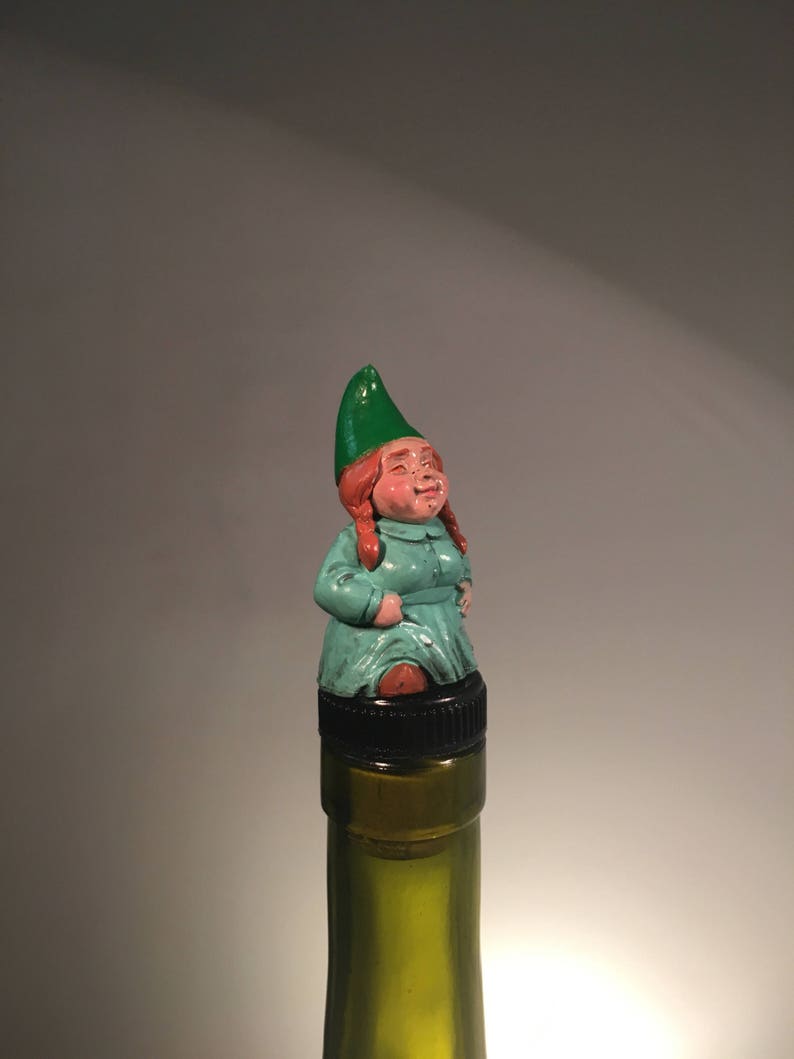 Gnome Bottle Stopper for a Wine Bottle or Liquor Decoration. Etsy