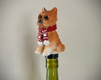 Labradoodle Puppy Bottle Stopper, Labordoodle Dog, Dog Stopper, Wine Stopper, Wine Gift, Wine Lover, Dog Gift Mutt Mix