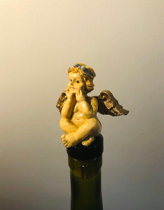 Vintage Angel Wine Stopper Great Christmas Wine Giftsanta Etsy UK