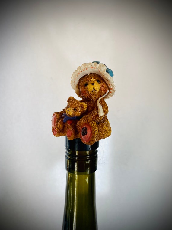 Bouchon de bouteille d'ours. Fabriqué en céramique, décorez votre