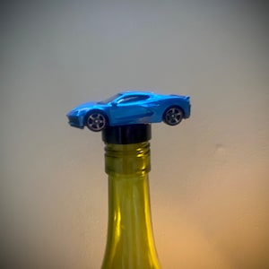 Corvette Bottle Stopper use in a liquor or wine bottle! Great Corvette Gift, Corvette Owner, Car Wine Stopper, Wine Gift, Fast Car, Car Show