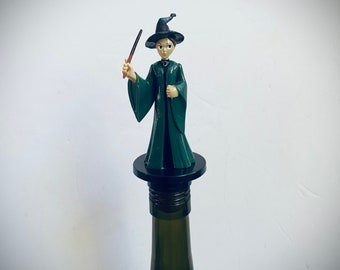 Wizard Movie Bottle Stopper, use as a wine or liquor bottle decoration!