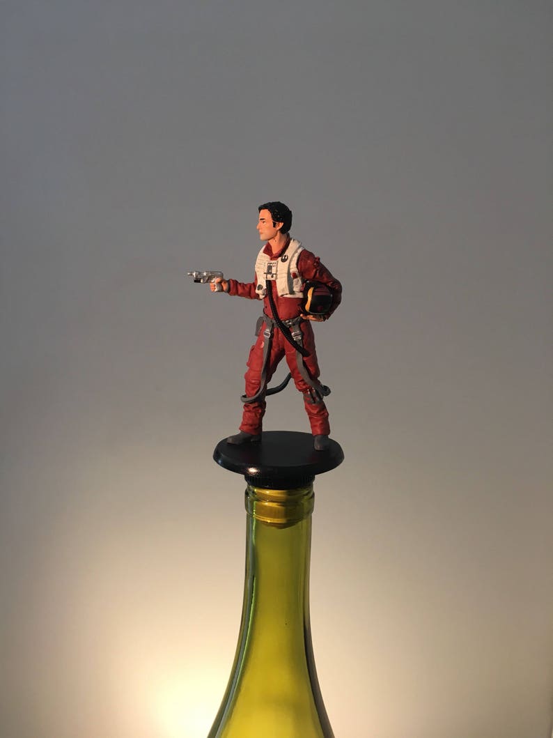 Star Wars Wine Bottle Stopper, Poe Dameron can decorate your bar in style. image 2