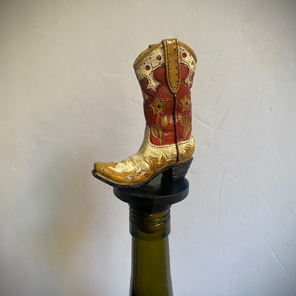 Cowboy Boot Bottle Stopper, Cowboy Boots, Wine Topper, Cowboy Gift, Cowgirl Gift, Country Gift, Line Dancer, Wine Gifts, Bottle Stopper