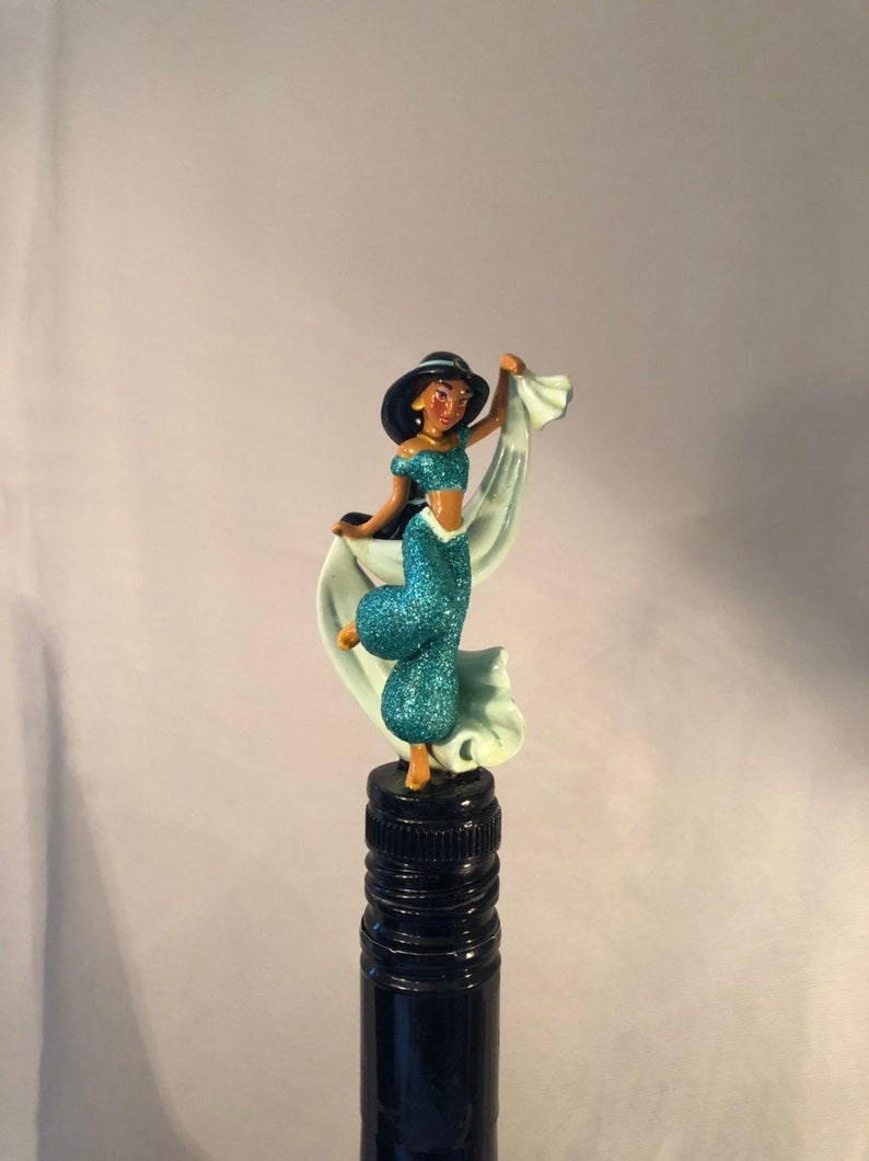Jasmine Wine Stopper Aladdin Jasmine Princess Aladdin Etsy