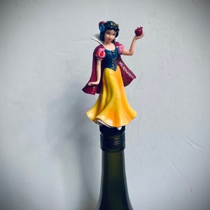 Snow White Bottle Stopper with hand painted details!